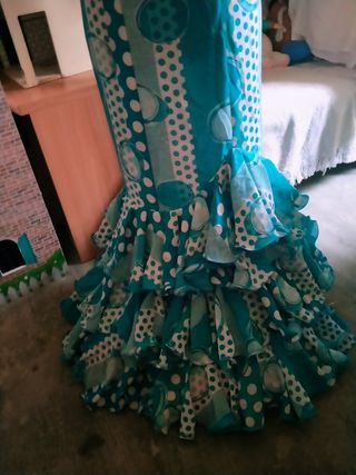 Traje Flamenca gitana sevillana talla 40