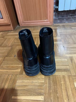 Botas negras hombre - sin cordones