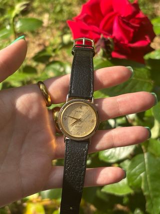 Reloj Orient cuarzo dorado