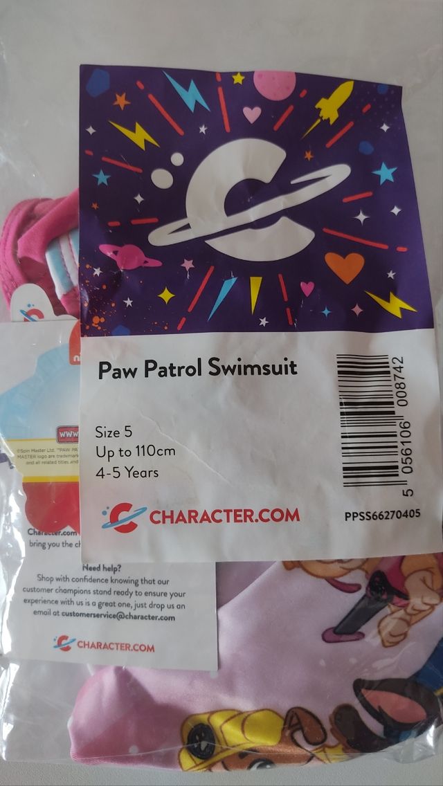 Bañador Patrulla Canina niña 4-5 años