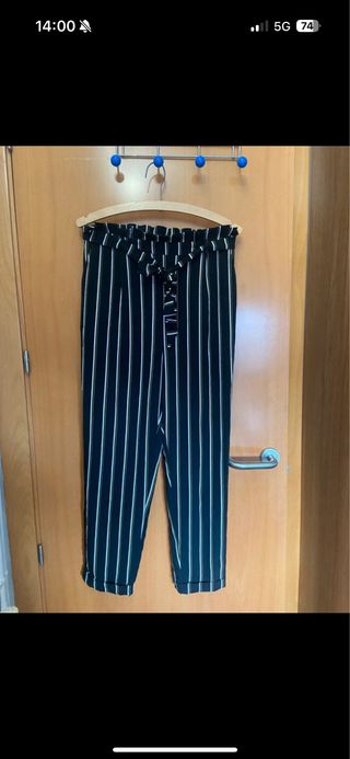 Traje chaqueta pantalón rayas