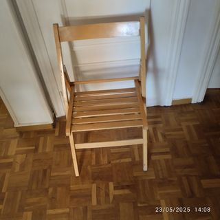 Silla plegable madera infantil