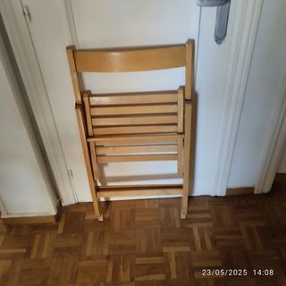 Silla plegable madera infantil