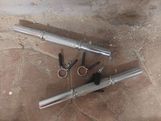 2 Barras pesas - gimnasio