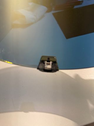 Visera casco moto arcoiris amarilla