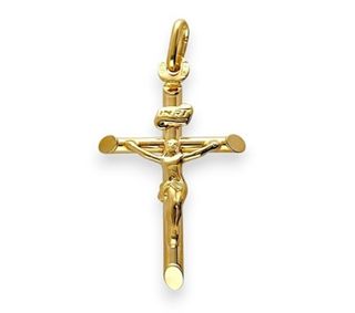 Cruz Cristo Oro 9 Klt