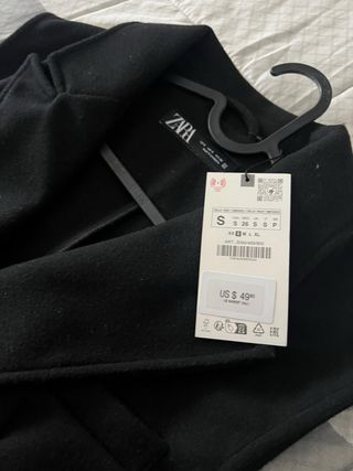 Chaleco negro Zara - Talla única