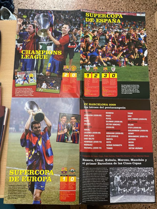 Revista Don Balon el Barcelona de las 5 Copas 2009