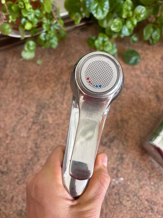 Grifo monomando baño - Metal plateado