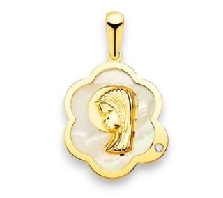 Medalla Virgen Niña Comunión
Oro 18 Klt.