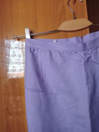 Gonna lino viola Luisa Spagnoli