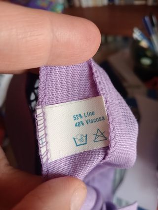 Gonna lino viola Luisa Spagnoli