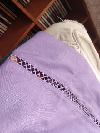 Gonna lino viola Luisa Spagnoli