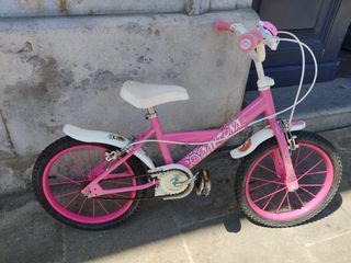 Bicicleta niña 16" rosa