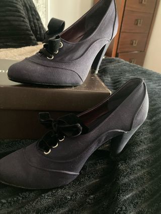 Zapatos fiesta azul marino