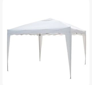 Gazebo pieghevole bianco 3x3