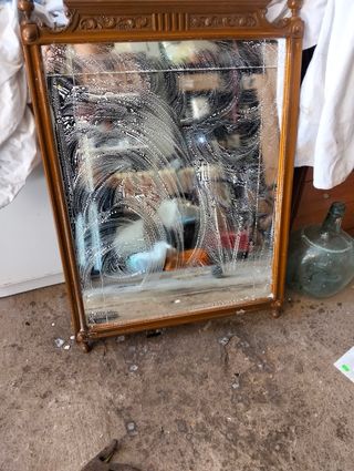 Espejo antiguo dorado