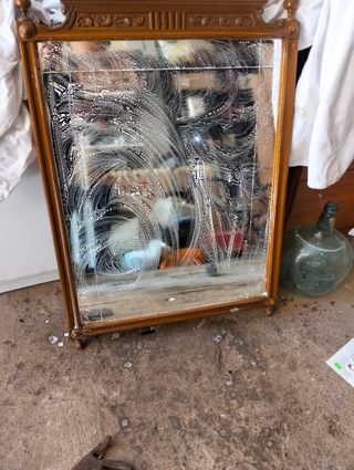 Espejo antiguo dorado