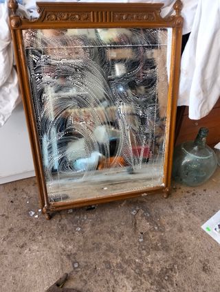 Espejo antiguo dorado