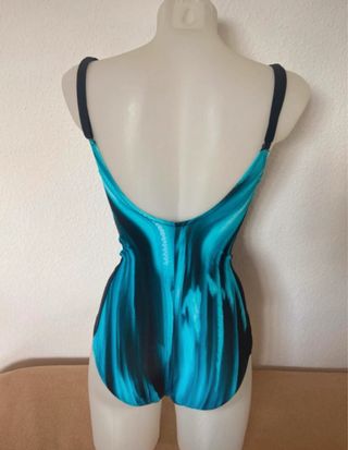 Bañador azul y negro T42. aros, tirantes multipost