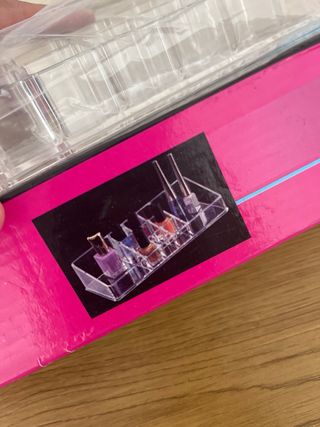 Organizador maquillaje, pintalabios y pintauñas