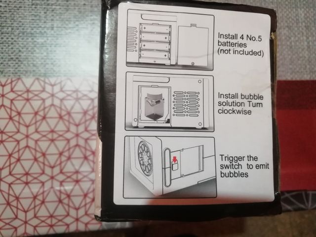 Máquina de burbujas automática nueva