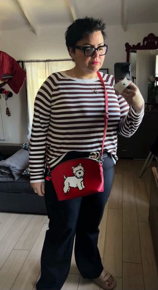Tracolla rossa Mark Etro con portacarte 