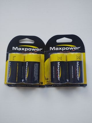 Pilas Alcalinas Maxpower LR20 (D) - 4uds
