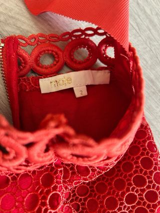Vestido rojo fiesta - Talla M