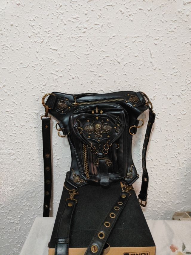 Bandolera steampunk - Riñonera moto