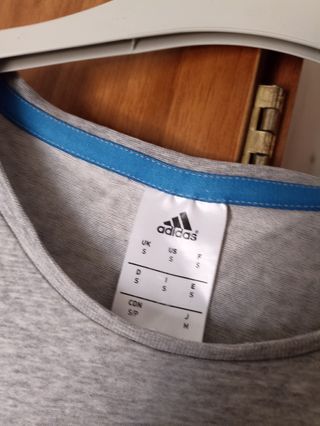 Camiseta Adidas gris-azul talla S