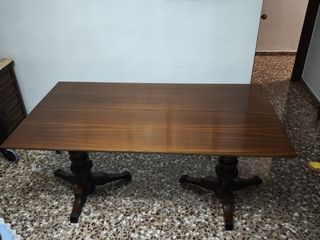 Mesa extensible madera + 4 sillas