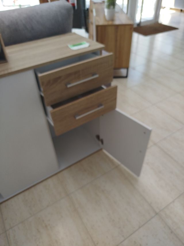 Aparador madera blanco-marrón