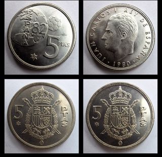 MONEDAS DE FRANCO Y JUAN CARLOS ESPAÑA
