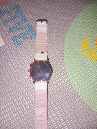 Reloj mujer beige y rosa