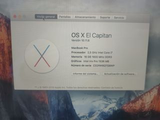 MacBook Pro 15.6" 16GB RAM