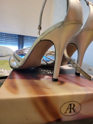 Sandalias de tacón Plata Fiesta - 52018