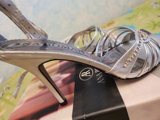 Sandalias de tacón Plata Fiesta - 52018