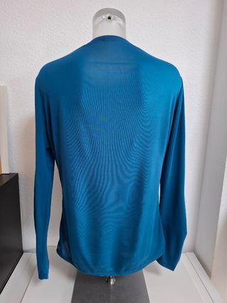 Camiseta manga larga turquesa