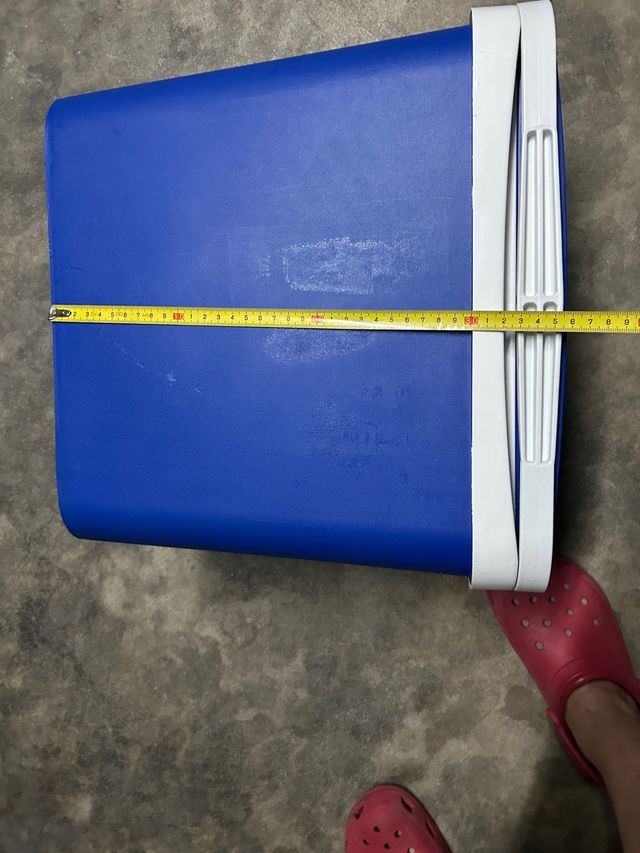 Nevera portátil azul