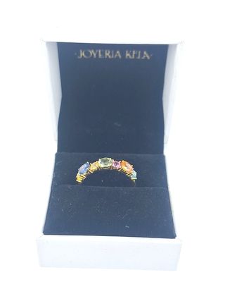 Anillo oro 18k multicolor