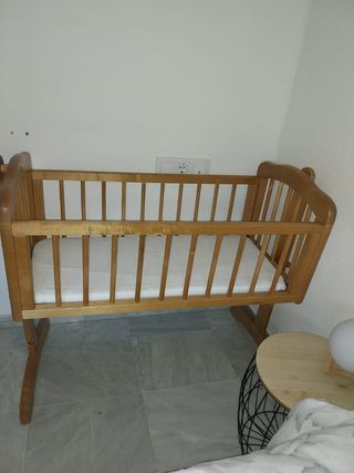 Minicuna madera bebé