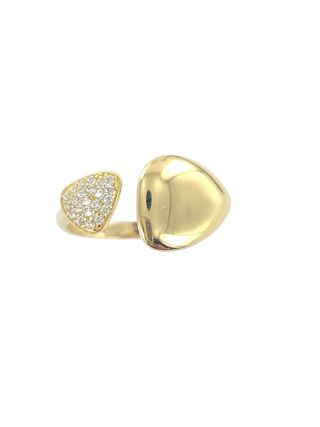 Anillo oro 18k c/ circonitas