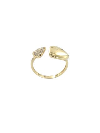 Anillo oro 18k c/ circonitas
