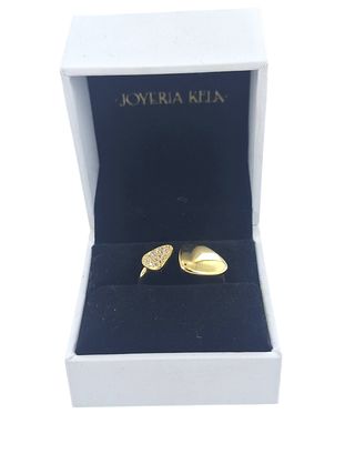 Anillo oro 18k c/ circonitas