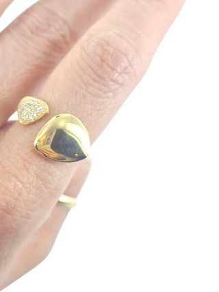 Anillo oro 18k c/ circonitas
