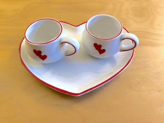 Tazzine caffè design cuore