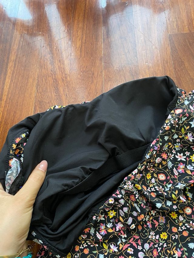 Costume intero monospalla floreale