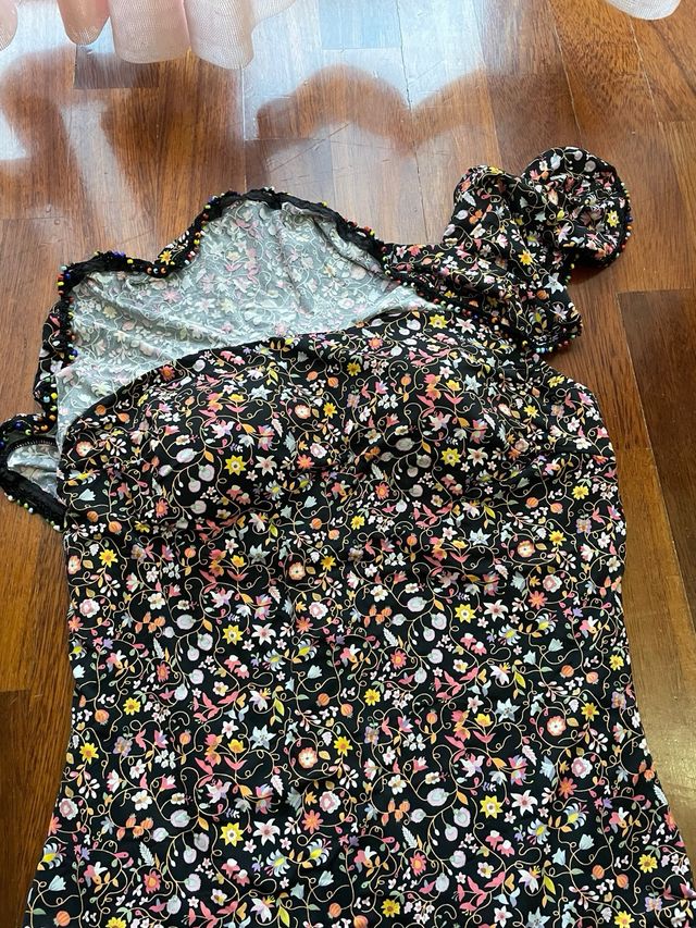 Costume intero monospalla floreale