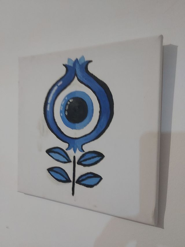 Cuadro ojo turco azul
